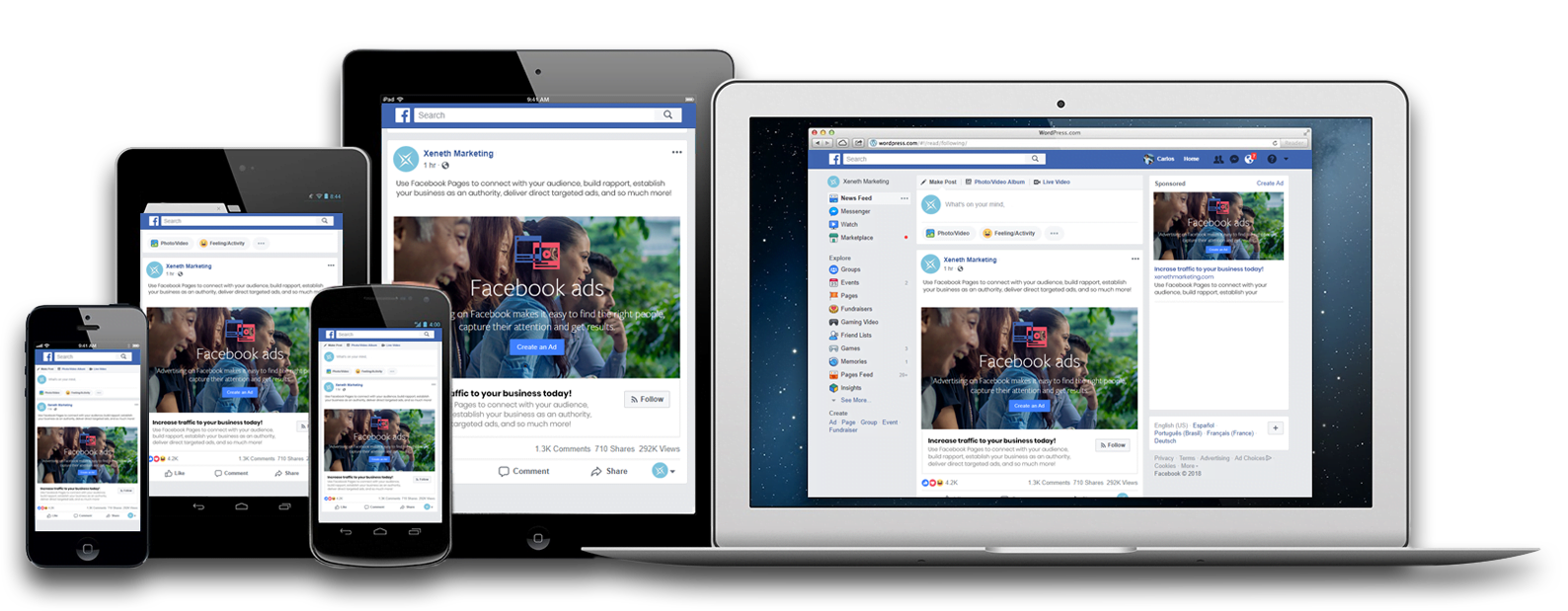 Reach your target audience with Facebook Advertisements on any device