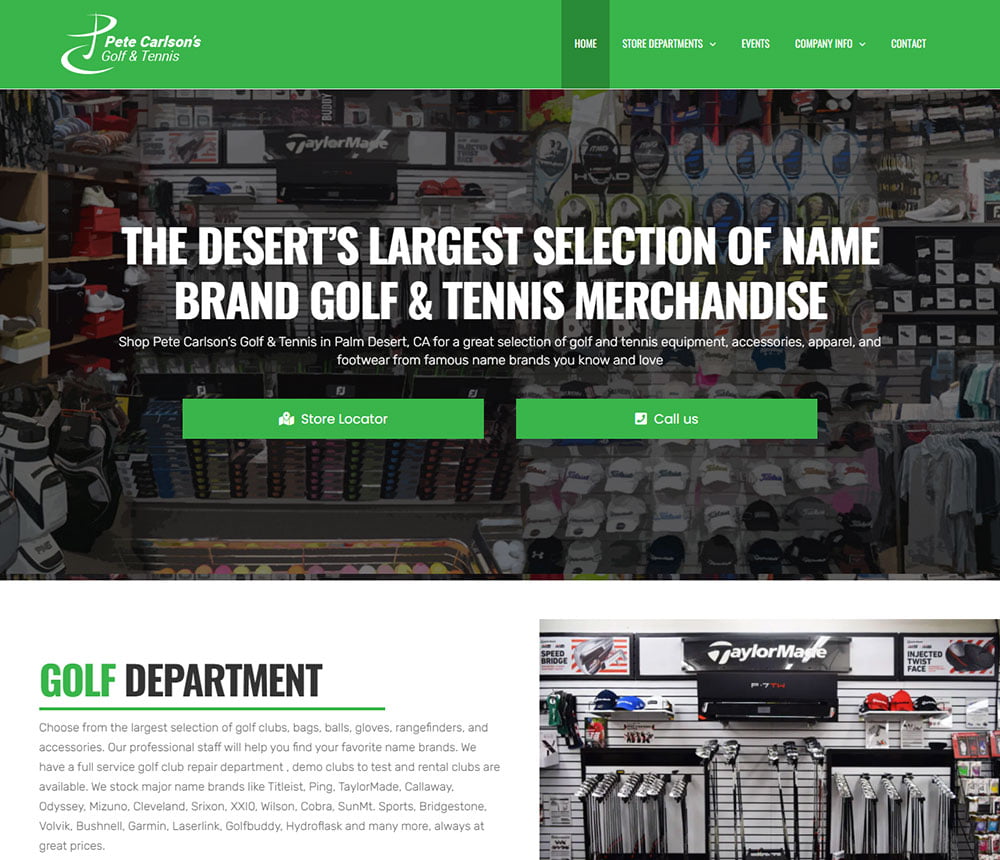 Palm Desert Web Design: After Redesign Preview